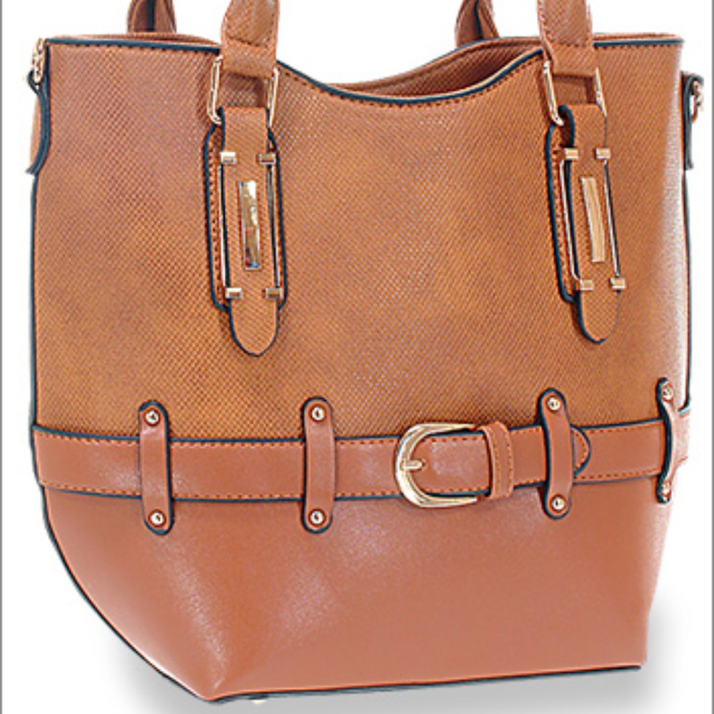 NEW Belted Medium Tan Handbag